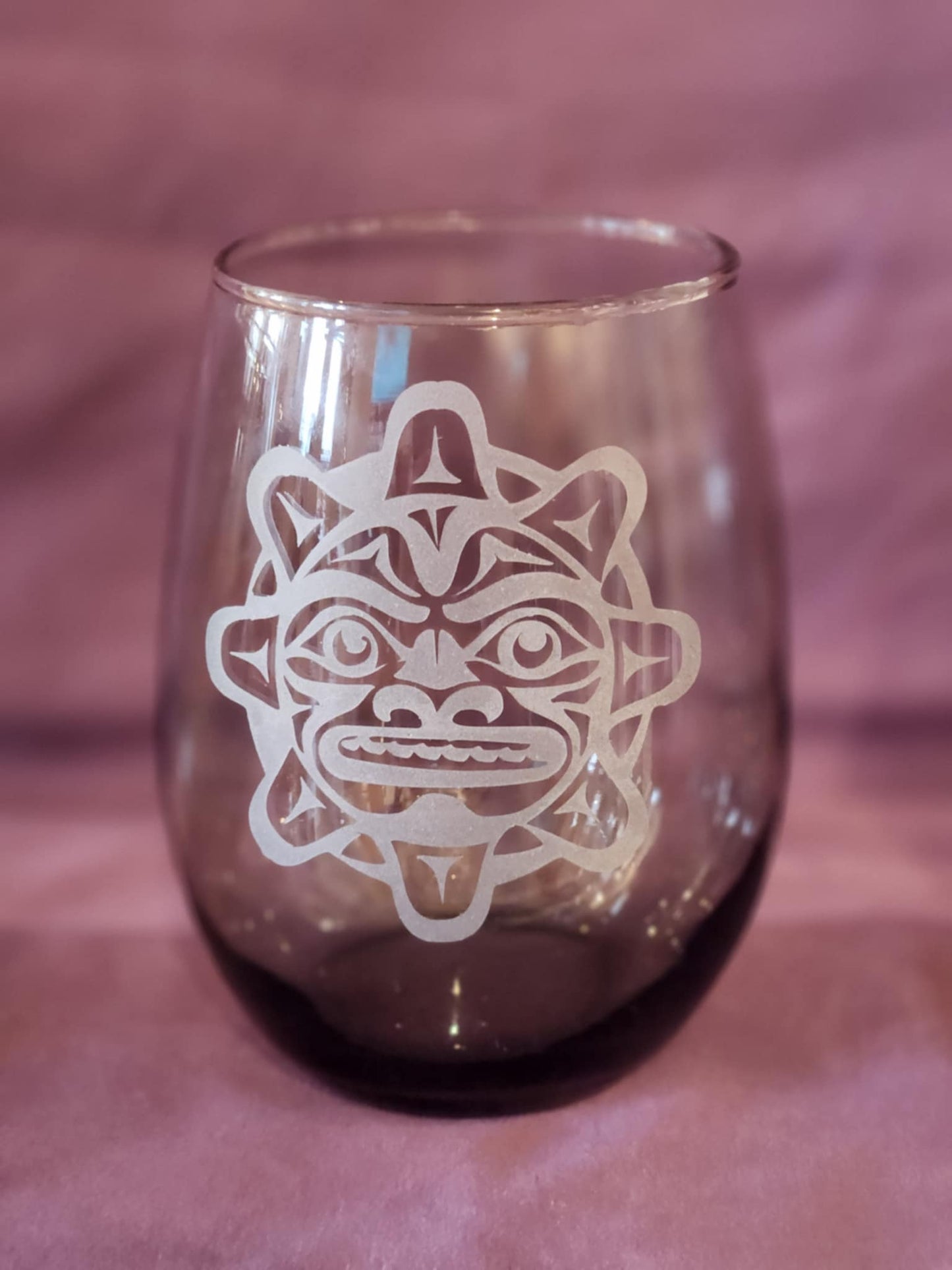Smoked Stemless Wine Glasses
