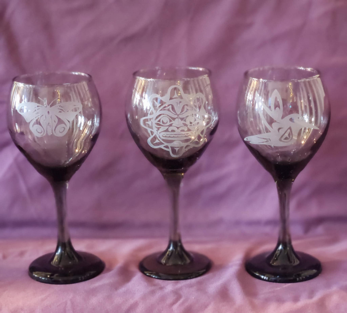 Smoked Wine Glasses