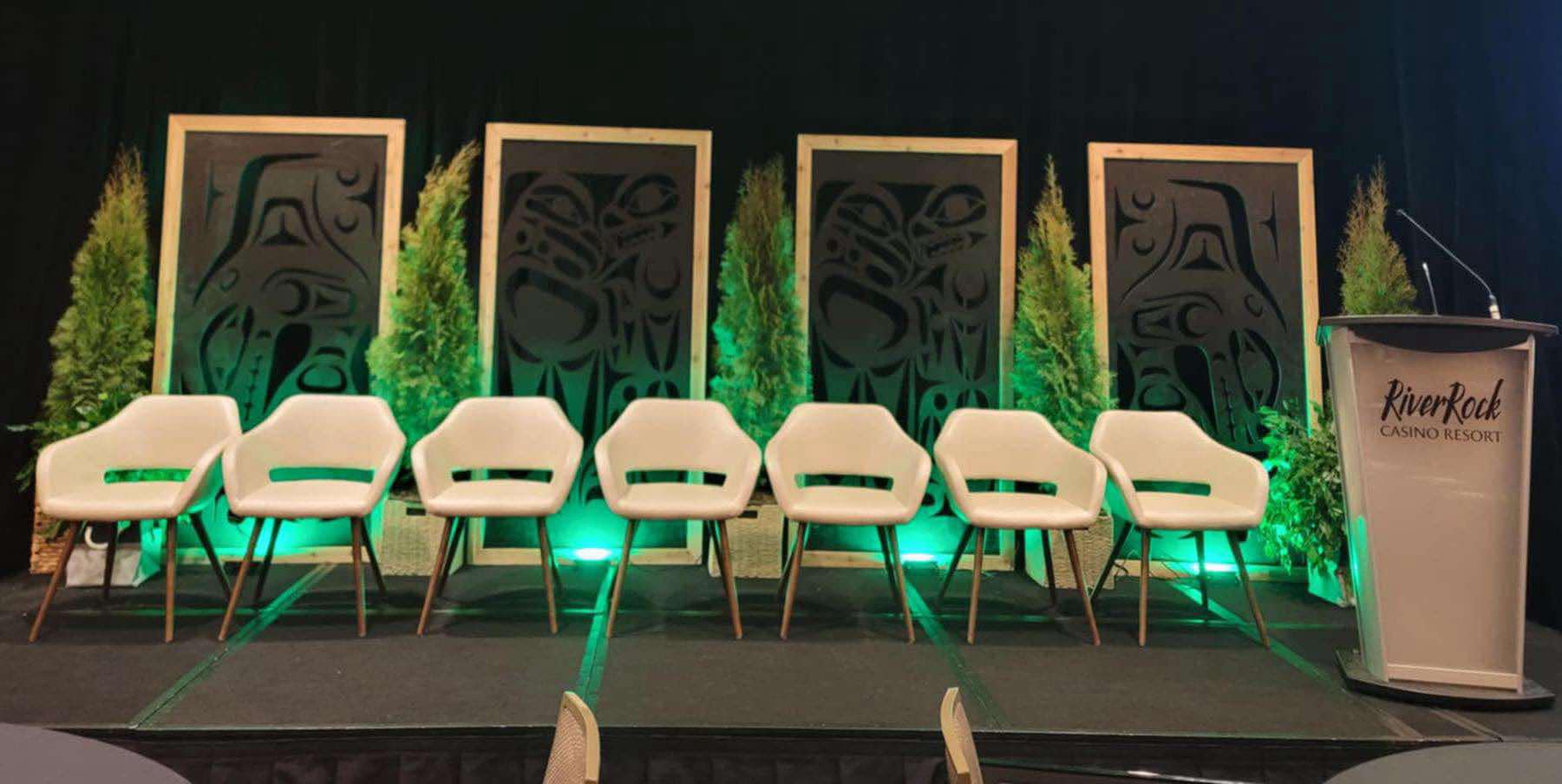 Stage for the BC First Nations Forestry Council at River Rock