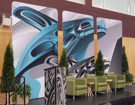 Making Waves backdrop at an event