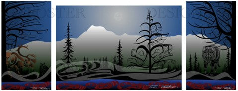 Spirit of the Land backdrop with matching panels