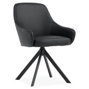 Black swivel staging chair